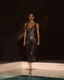 HOLO VESTIDO LARGO LENTEJUELAS NEGRO