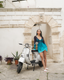 HARMATTAN MINIVESTIDO TEAL PROFUNDO