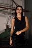 CAROL TOP RIBBED BLACK