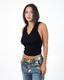 CAROL TOP RIBBED BLACK