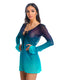 HARMATTAN MINIVESTIDO TEAL PROFUNDO