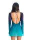 HARMATTAN MINIVESTIDO TEAL PROFUNDO