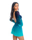 HARMATTAN MINIVESTIDO TEAL PROFUNDO