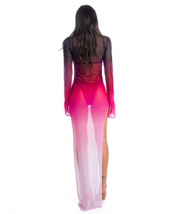 HAVANNA VESTIDO TUBO CON ABERTURA BEGONIQUE
