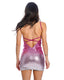HESPERIA MINIVESTIDO LENTEJUELAS BEGÓNICO
