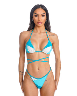 HEXIA BIKINI TRICOLOR AZUL PROFUNDO