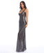 HOLO VESTIDO LARGO LENTEJUELAS NEGRO
