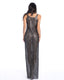 HOLO VESTIDO LARGO LENTEJUELAS NEGRO