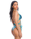 HOLYN BIKINI LENTEJUELAS TEAL PROFUNDO