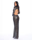 HUSH VESTIDO LARGO LENTEJUELAS NEGRO