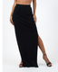 LAILA FALDA LARGA CON ABERTURAS BLACK