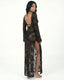 LORY VESTIDO RAJAS NEGRO