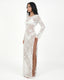 LORY VESTIDO RAJAS BLANCO LECHE
