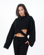 MEGAN BLACK WIDE SLEEVE SWEATER