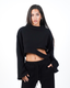 MEGAN BLACK WIDE SLEEVE SWEATER