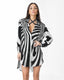 WAHID CAMISA ESTAMPADA BLANCO NEGRO