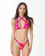 BIKINI WANÍA CRUZADO FUCSIA NARANJA