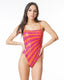 WARASISA ENTERO LENTEJUELAS FUCSIA NARANJA