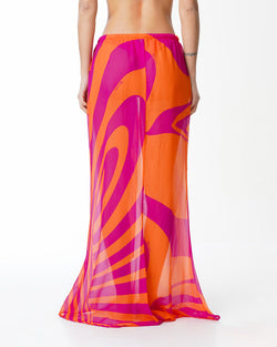 WASIMA GONNA SIRENA FUCSIA NARANJA