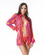BLUSA PAILLETTES FUCSIA NARANJA