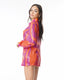 BLUSA PAILLETTES FUCSIA NARANJA
