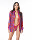 WILLA CAMISA LENTEJUELAS VIOLETA ROJO
