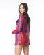 WILLA CAMISA LENTEJUELAS VIOLETA ROJO