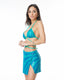 WILMA MINIFALDA LENTEJUELAS AZUL TIFFANY