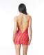 GANAR MINIVESTIDO LENTEJUELAS FUCSIA NARANJA