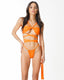WINONA SUJETADOR BANDEAU CRUZADO NARANJA