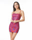 GANAR MINIVESTIDO LENTEJUELAS VIOLETA ROJO