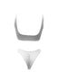 Parte de arriba de bikini blanca